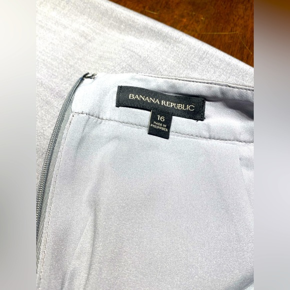 Banana Republic light heather gray suit separate pencil skirt size 16 - Picture 2 of 8